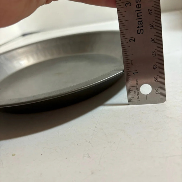 🛍️3/$30 Vintage Ekcoloy metal  round pie cake baking dish pan‎ plate - Picture 9 of 10